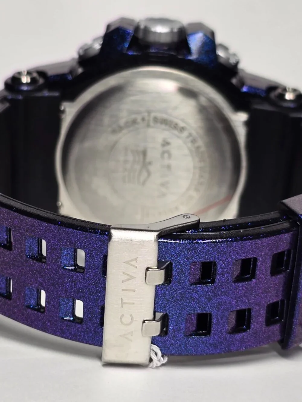 Activa Summit X Invicta Unisex Digital Watch 50mm Iridescent Purple ACW8082-020